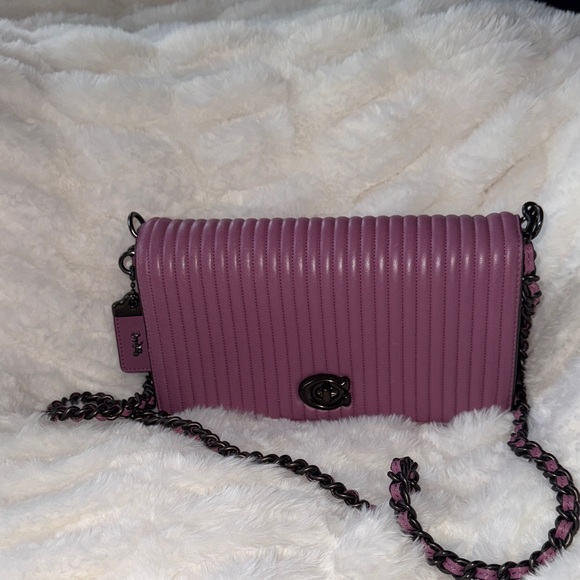 Handbags - COACH DINKY Elegant Purple/Pink Women's Bag